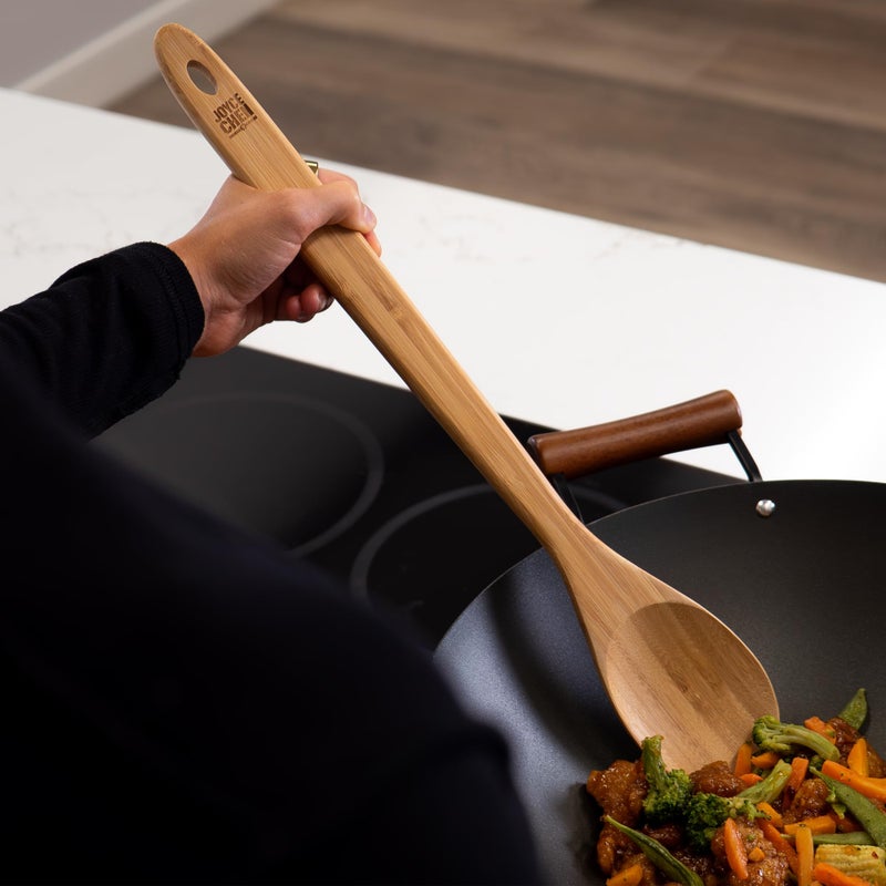 Joyce Chen Burnished Bamboo Mixing Spoon, 18-Inch - Image 3